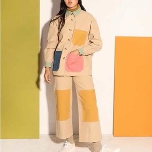 L. F. Markey - Brights - Wilder trouser and puff-sleeve chore coat